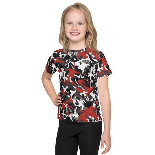 Riot Geometry on a Kids Crew Neck T-Shirt