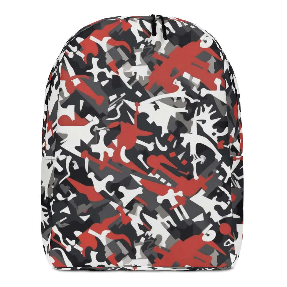 Riot Geometry on Minimalist Backpack — Front