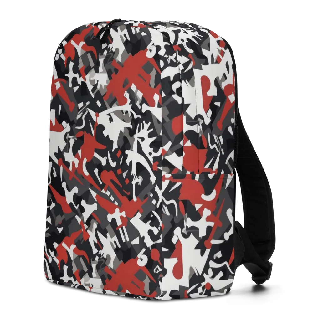 Riot Geometry on Minimalist Backpack — Left