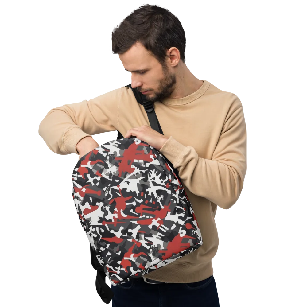 Riot Geometry on Minimalist Backpack — Front