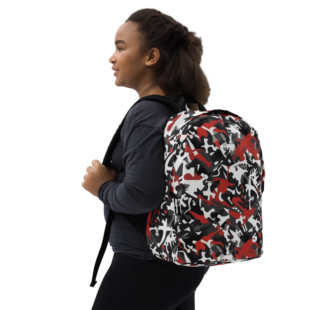 Riot Geometry on Minimalist Backpack — Right Front