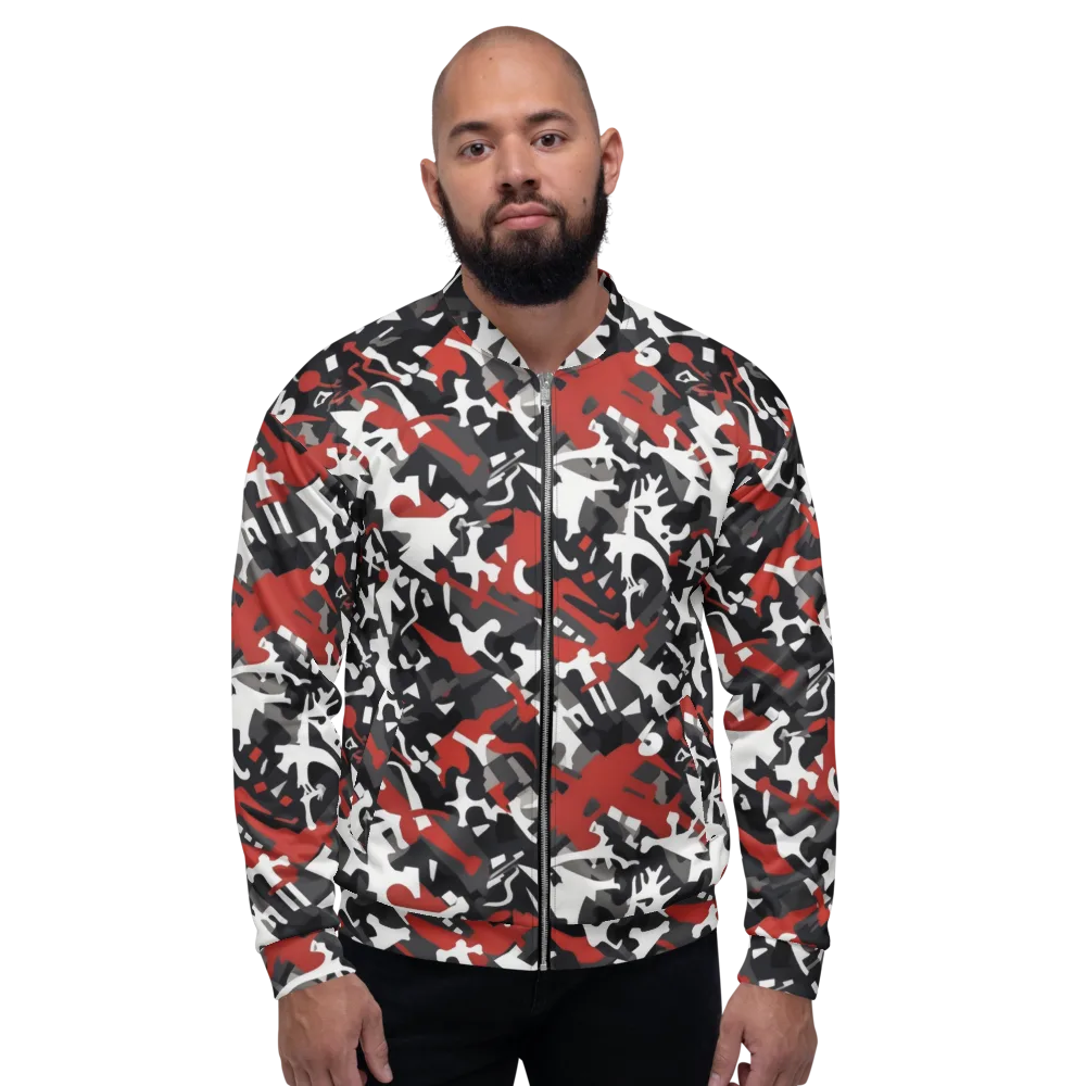 Riot Geometry on Bomber Jacket — Front