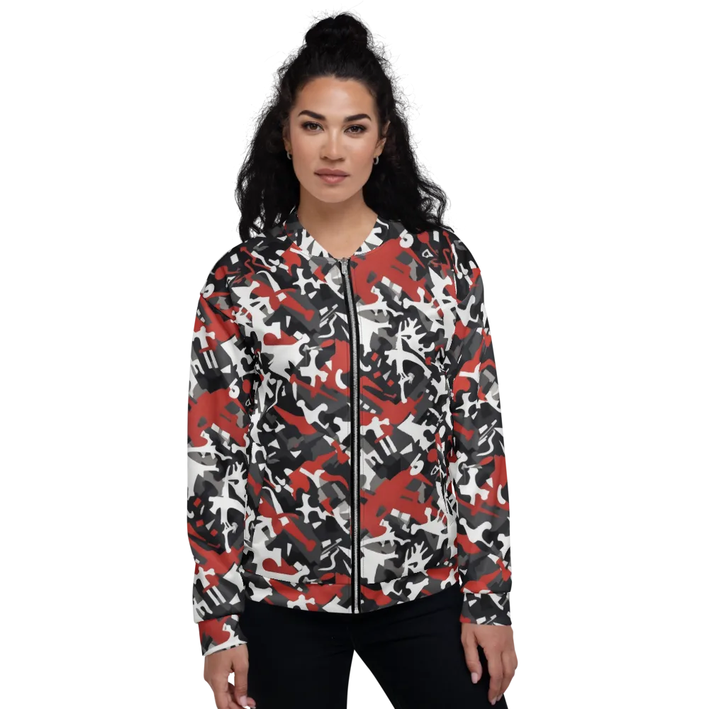 Riot Geometry on Bomber Jacket — Front