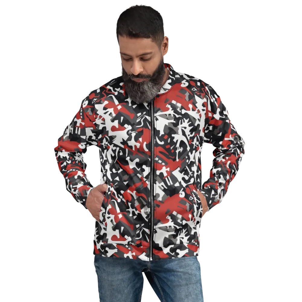 Riot Geometry on Bomber Jacket — Front