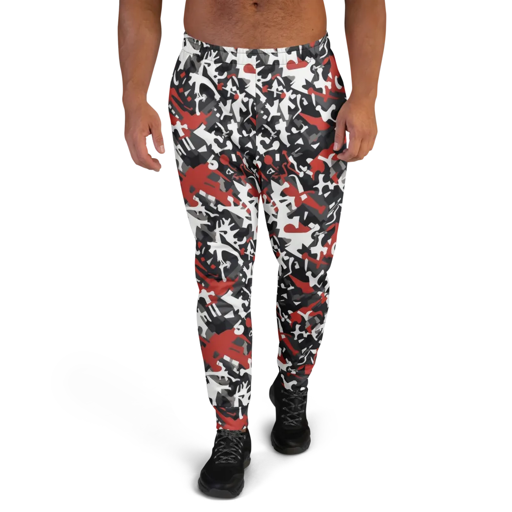 Riot Geometry on Men's Joggers — Front