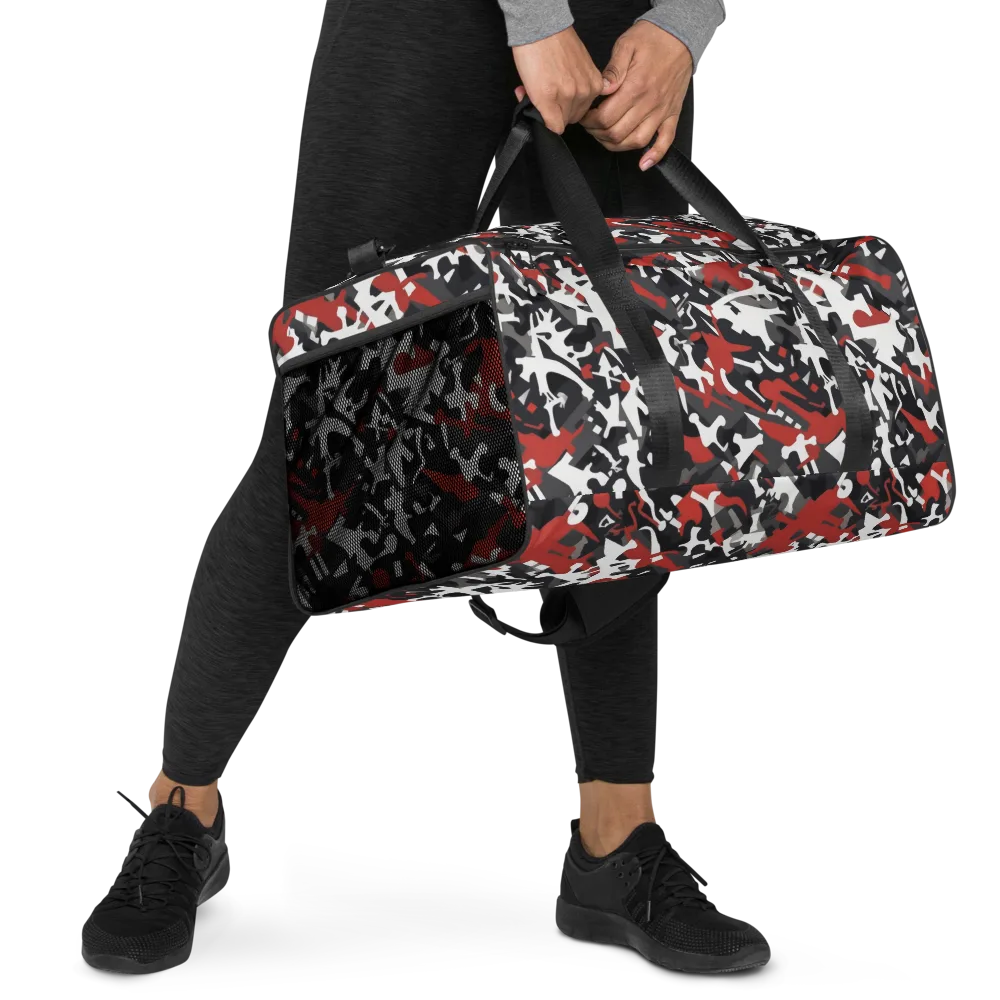 Riot Geometry on Duffle Bag — Right Front