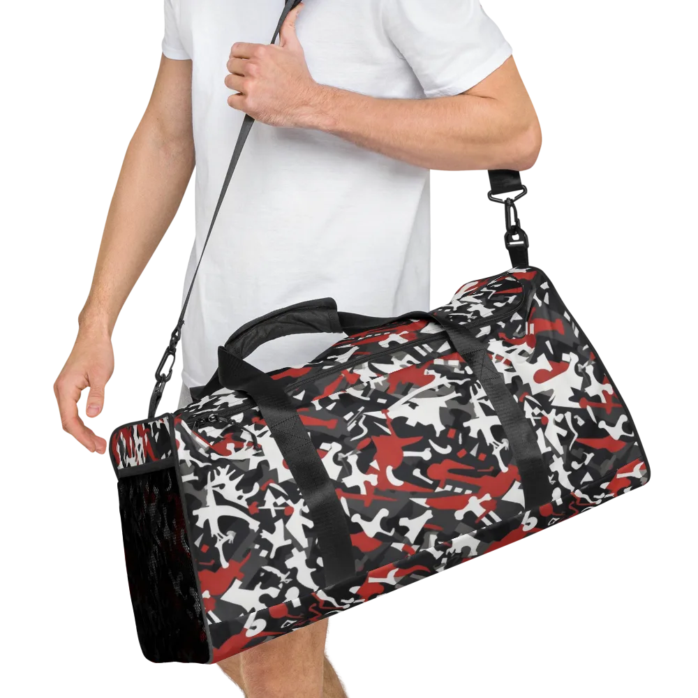 Riot Geometry on Duffle Bag — Right Front