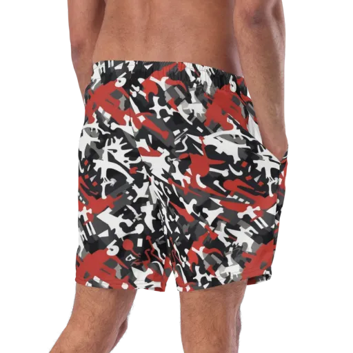Riot Geometry on a Swim Trunks