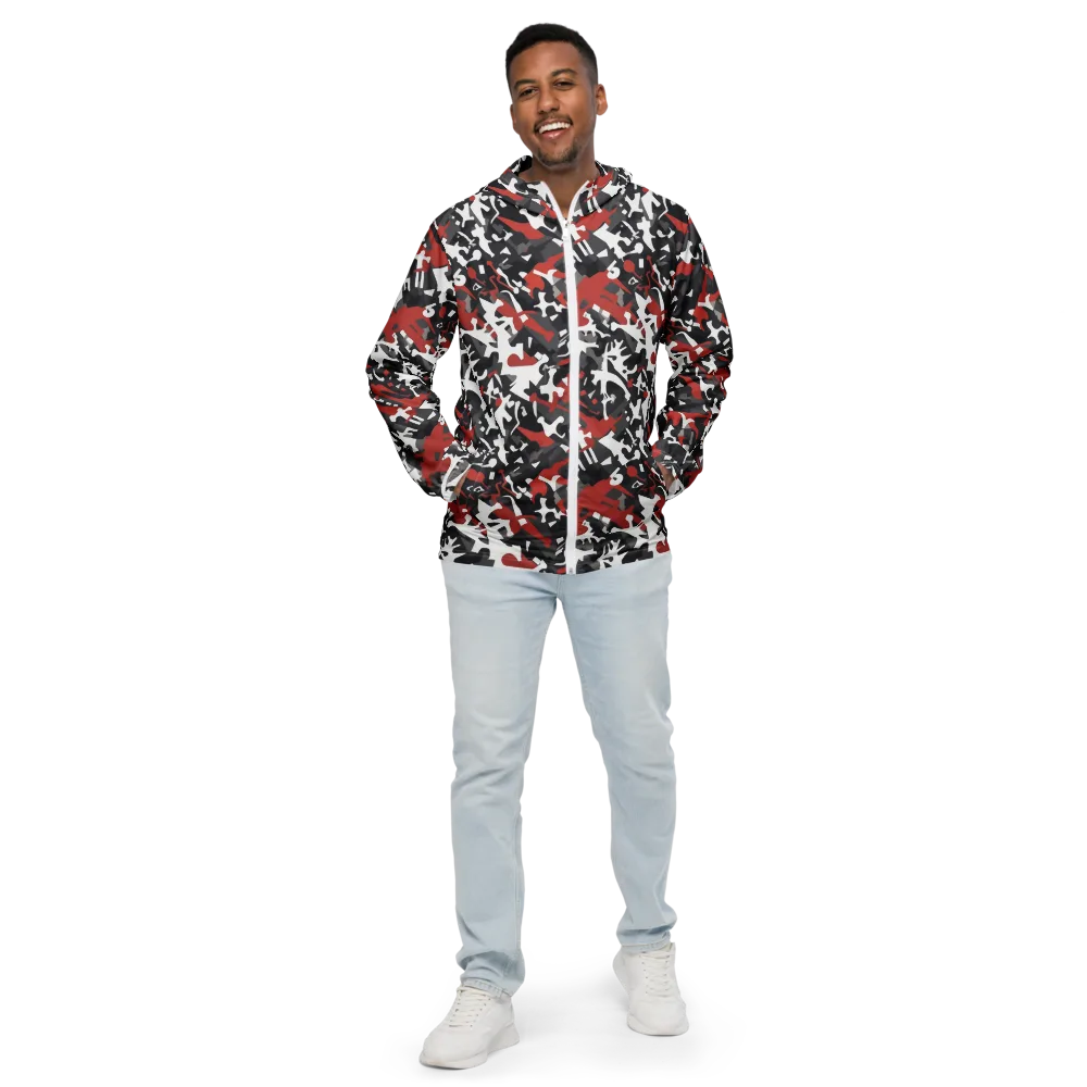 Riot Geometry on Men's Windbreaker — Front