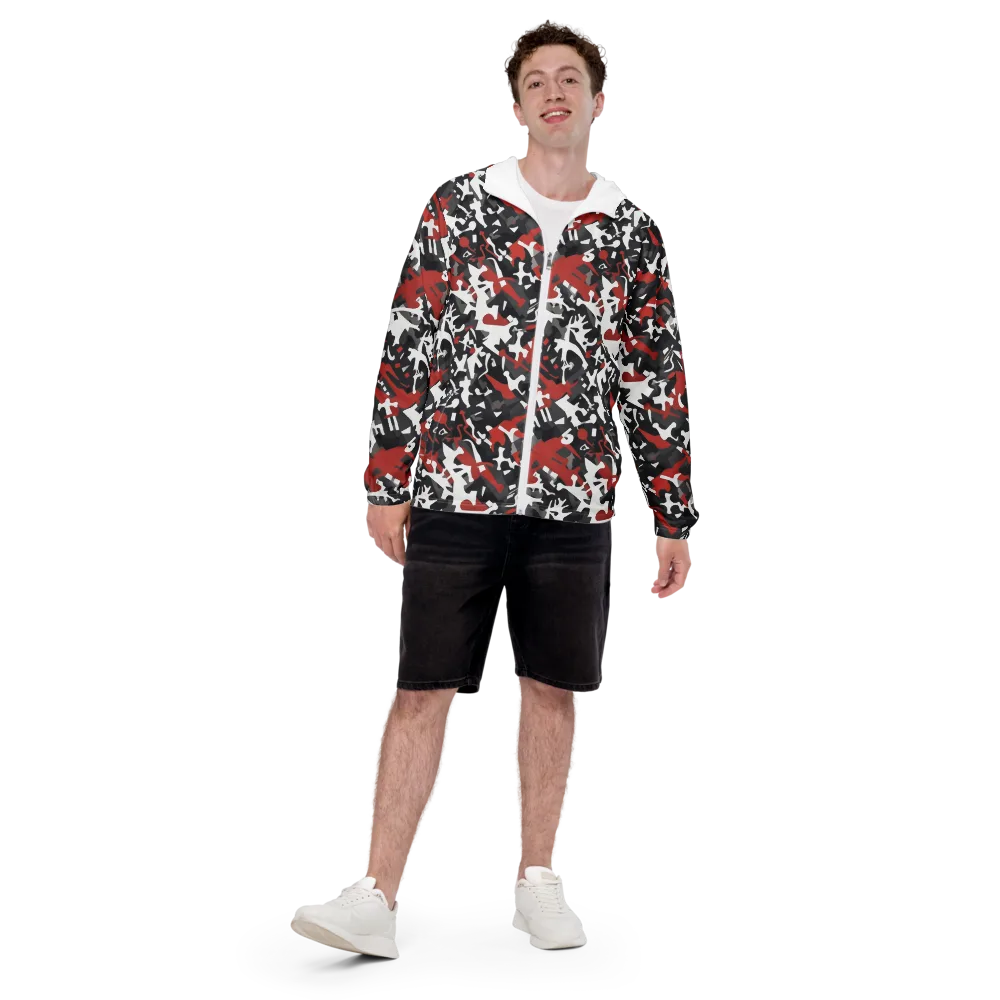 Riot Geometry on Men's Windbreaker — Front