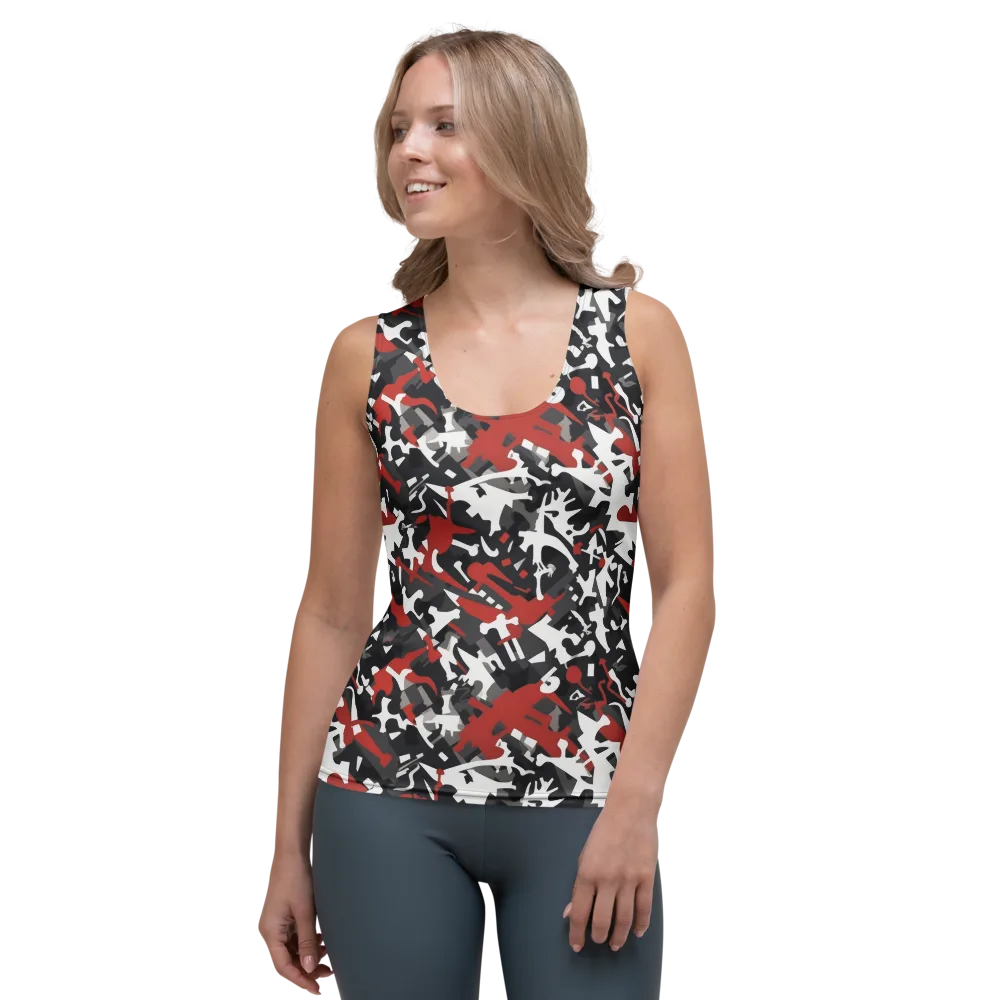 Riot Geometry on Women's Tank Top — Front