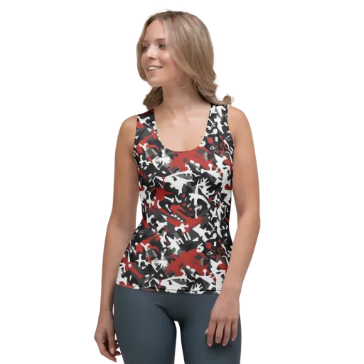 Riot Geometry on a Women's Tank Top