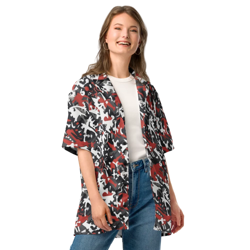 Riot Geometry on Button Shirt — Front