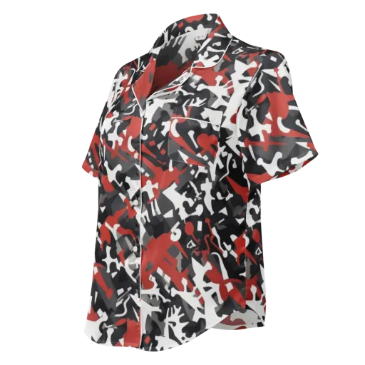 Riot Geometry on a Women's Short Sleeve Pajama Top