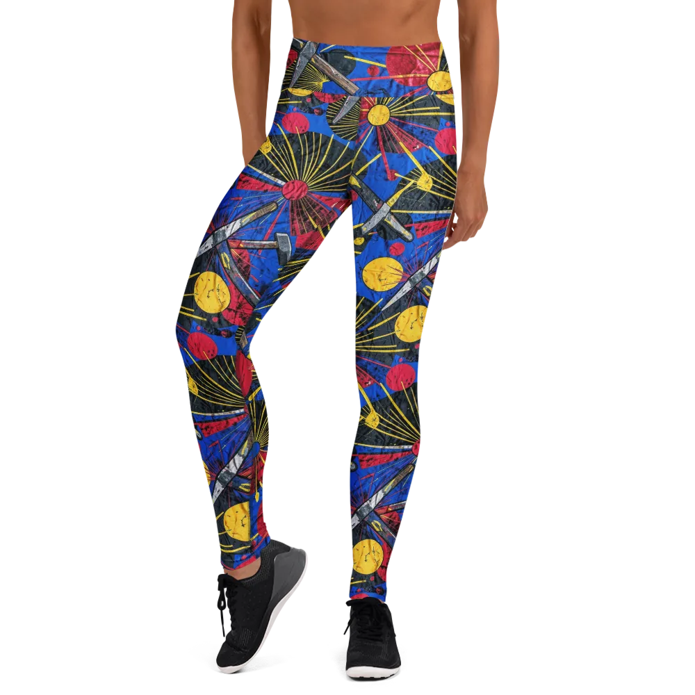 Strata Spark on Yoga Leggings — Front