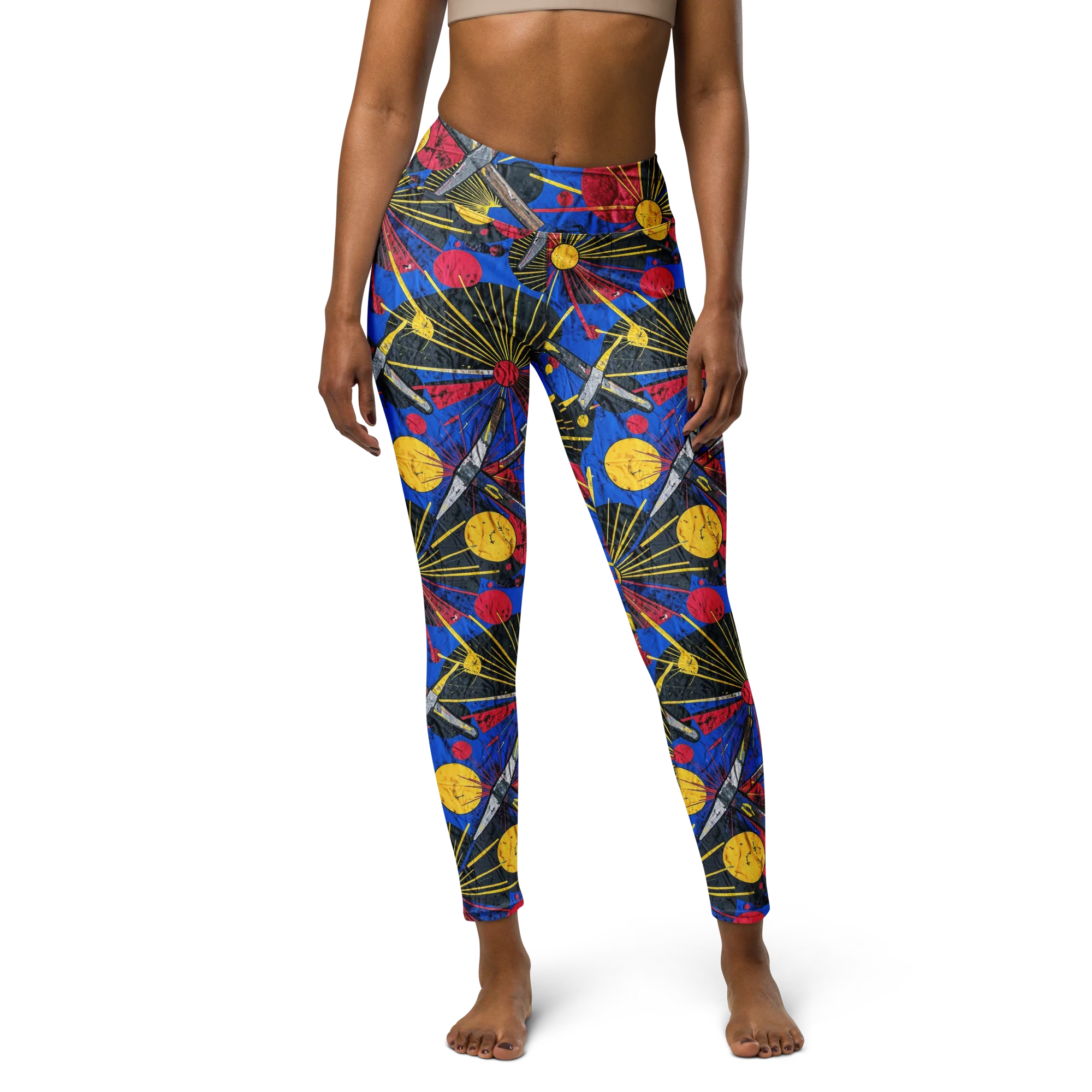 Strata Spark on Yoga Leggings — Front