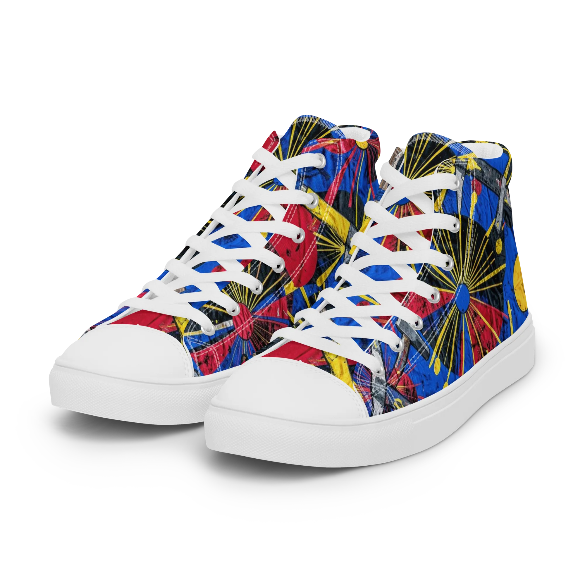 Strata Spark on Women's High Top Canvas Shoes — Left Front