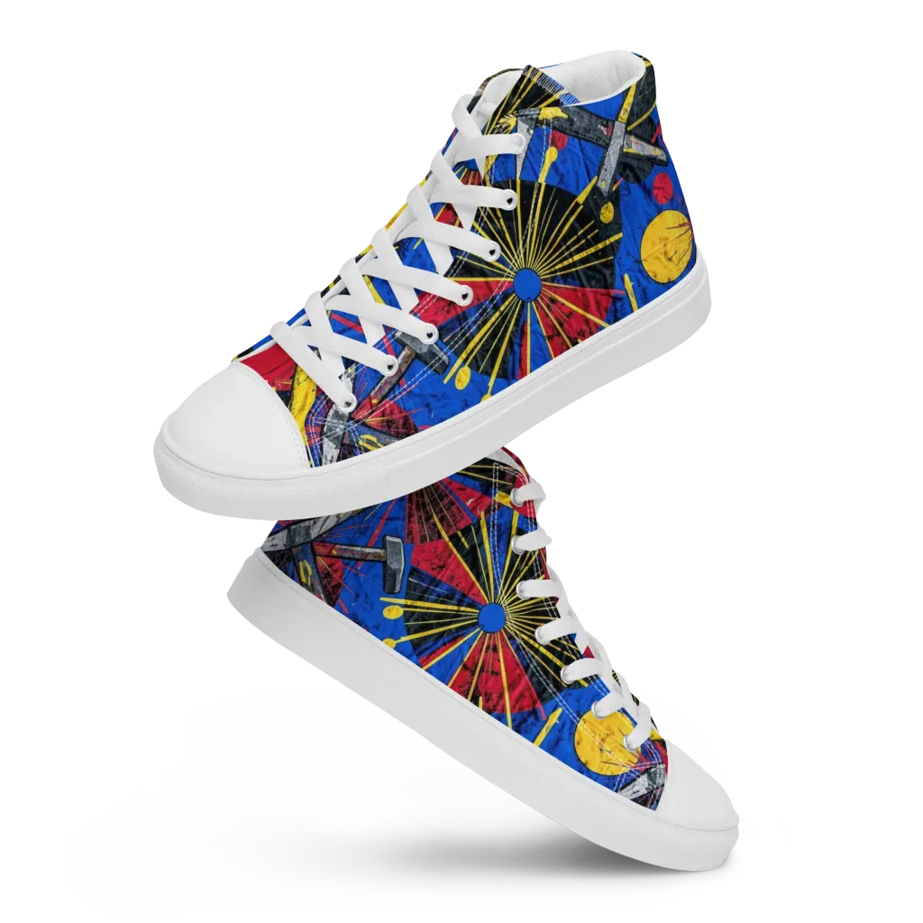 Strata Spark on Women's High Top Canvas Shoes — Front