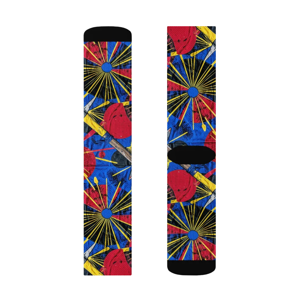 Strata Spark on Socks — Left Sock