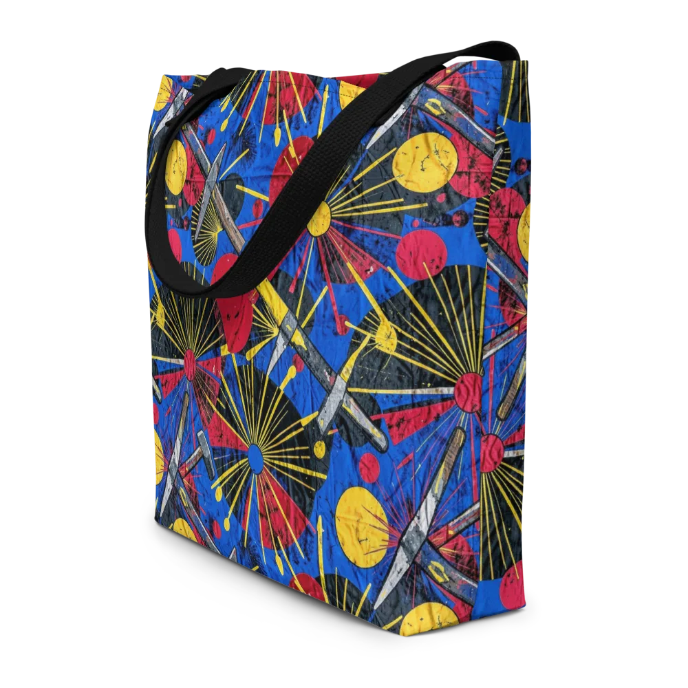 Strata Spark on Large Tote Bag W/ Pocket — Front