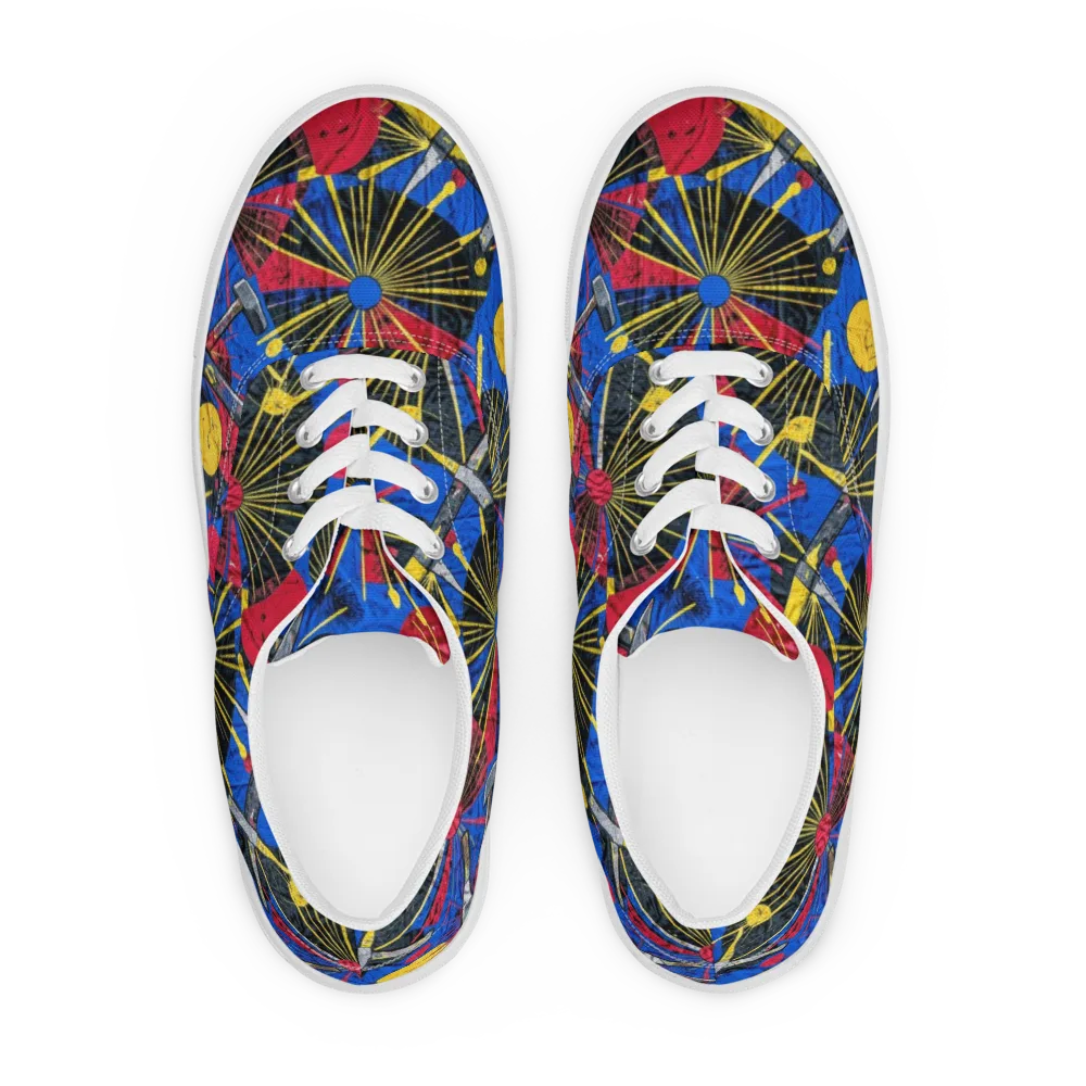 Strata Spark on Men's Lace-Up Canvas Shoes — Front