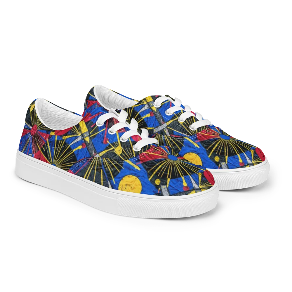 Strata Spark on Men's Lace-Up Canvas Shoes — Right Front