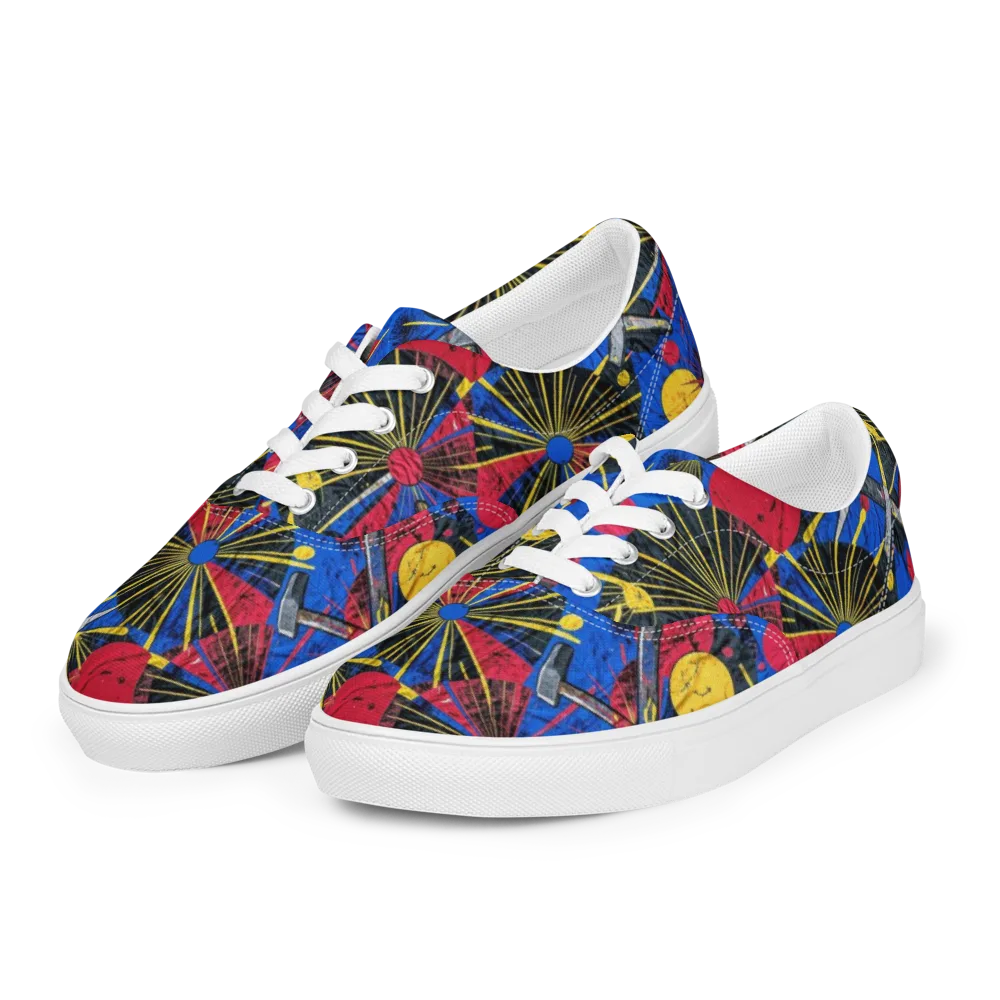 Strata Spark on Men's Lace-Up Canvas Shoes — Left Front