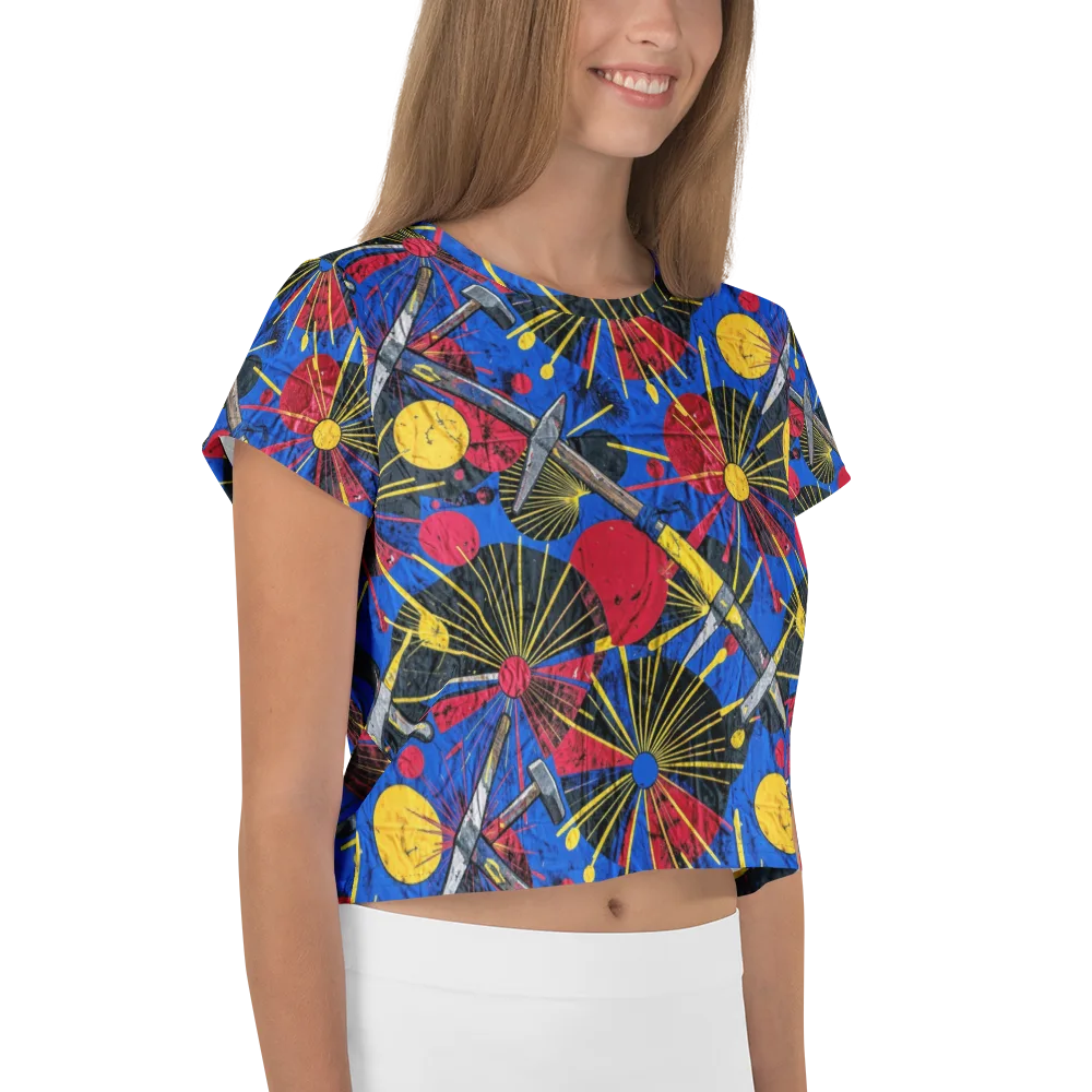 Strata Spark on Crop Tee — Right