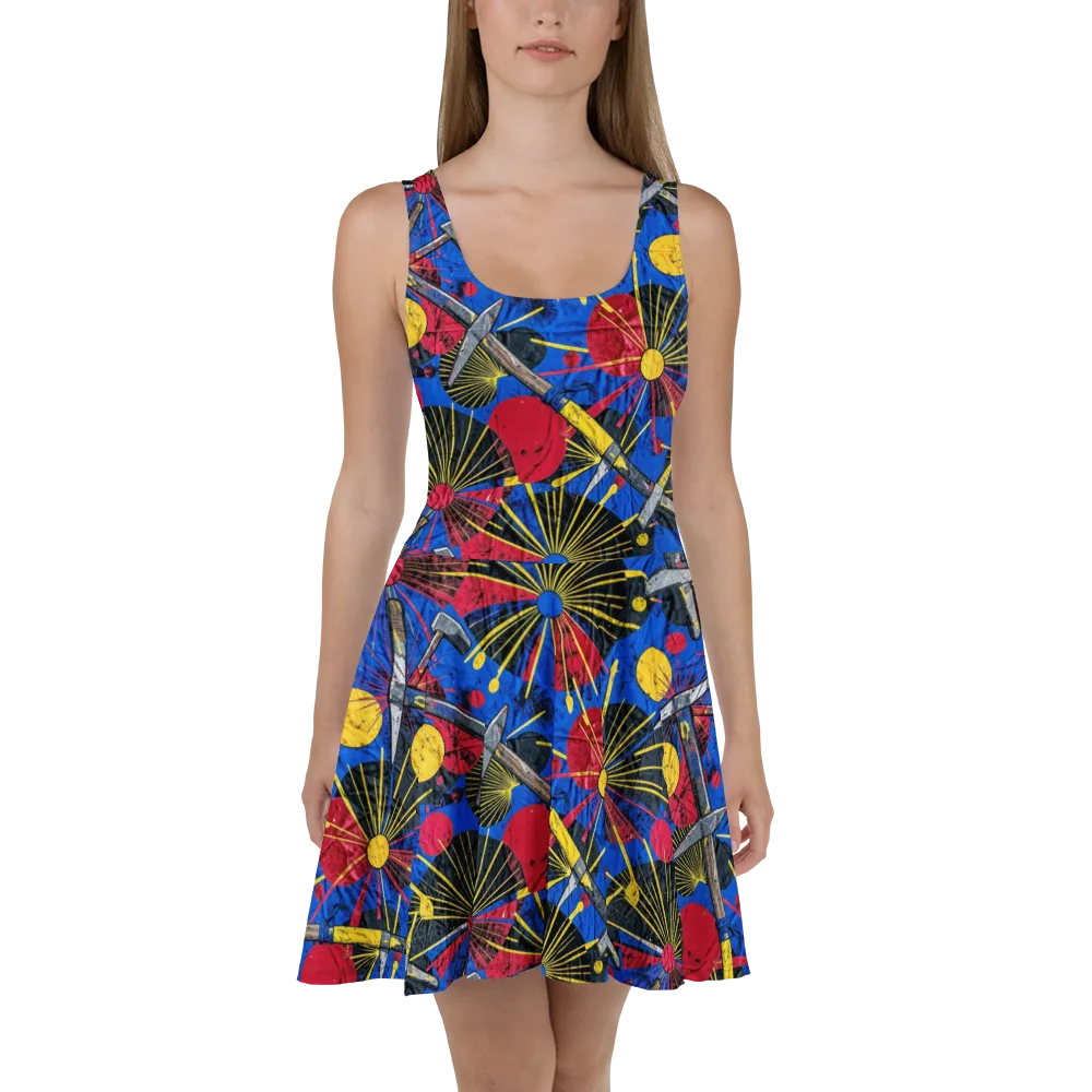 Strata Spark on Skater Dress — Front
