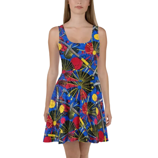 Strata Spark on a Skater Dress