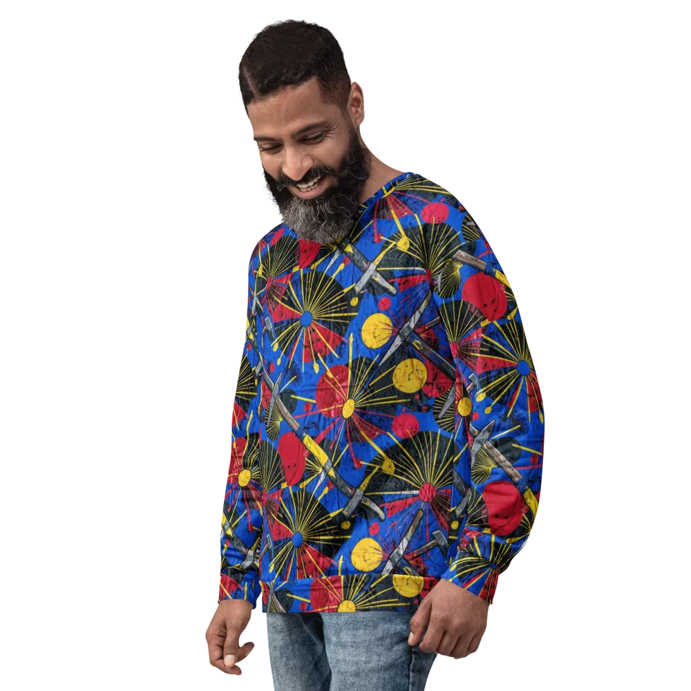 Strata Spark on Sweatshirt — Left Front