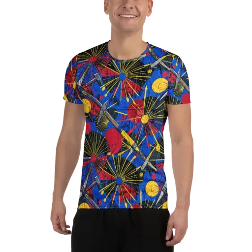 Strata Spark on a Men's Athletic T-Shirt