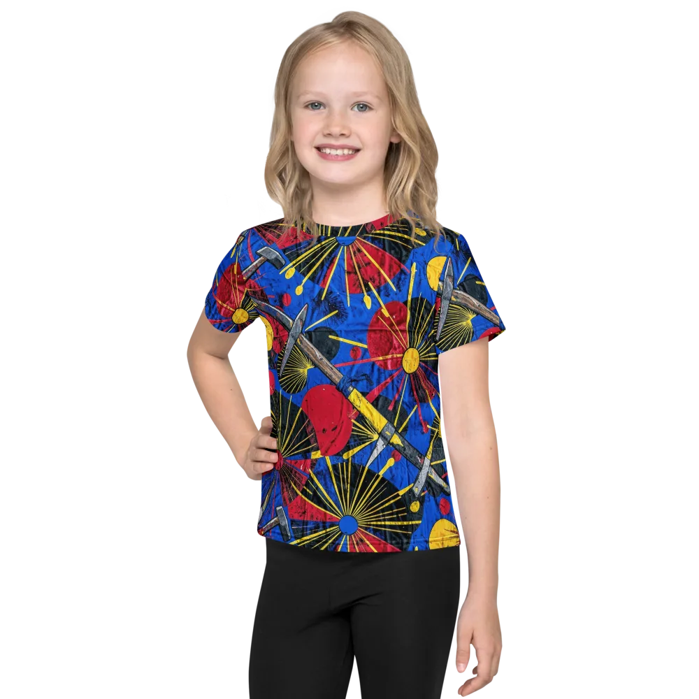 Strata Spark on Kids Crew Neck T-Shirt — Front