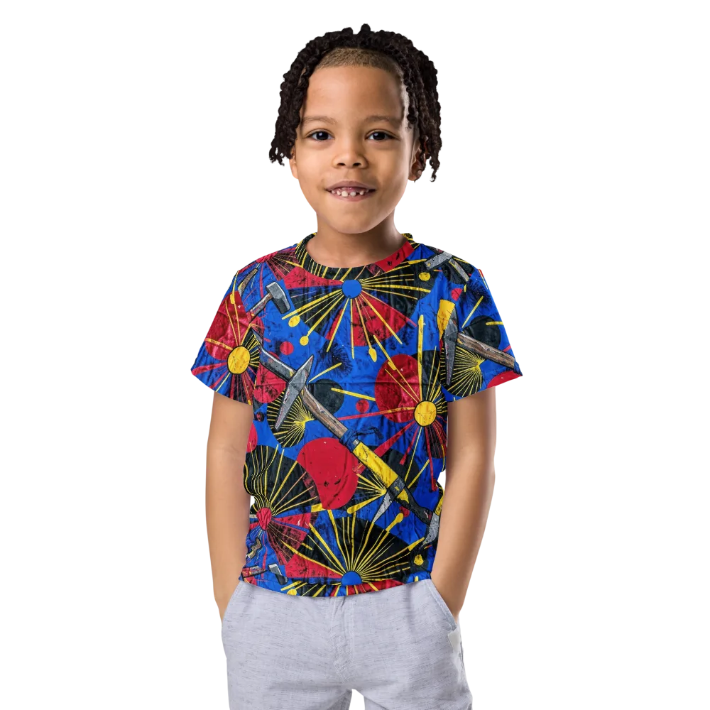 Strata Spark on Kids Crew Neck T-Shirt — Front