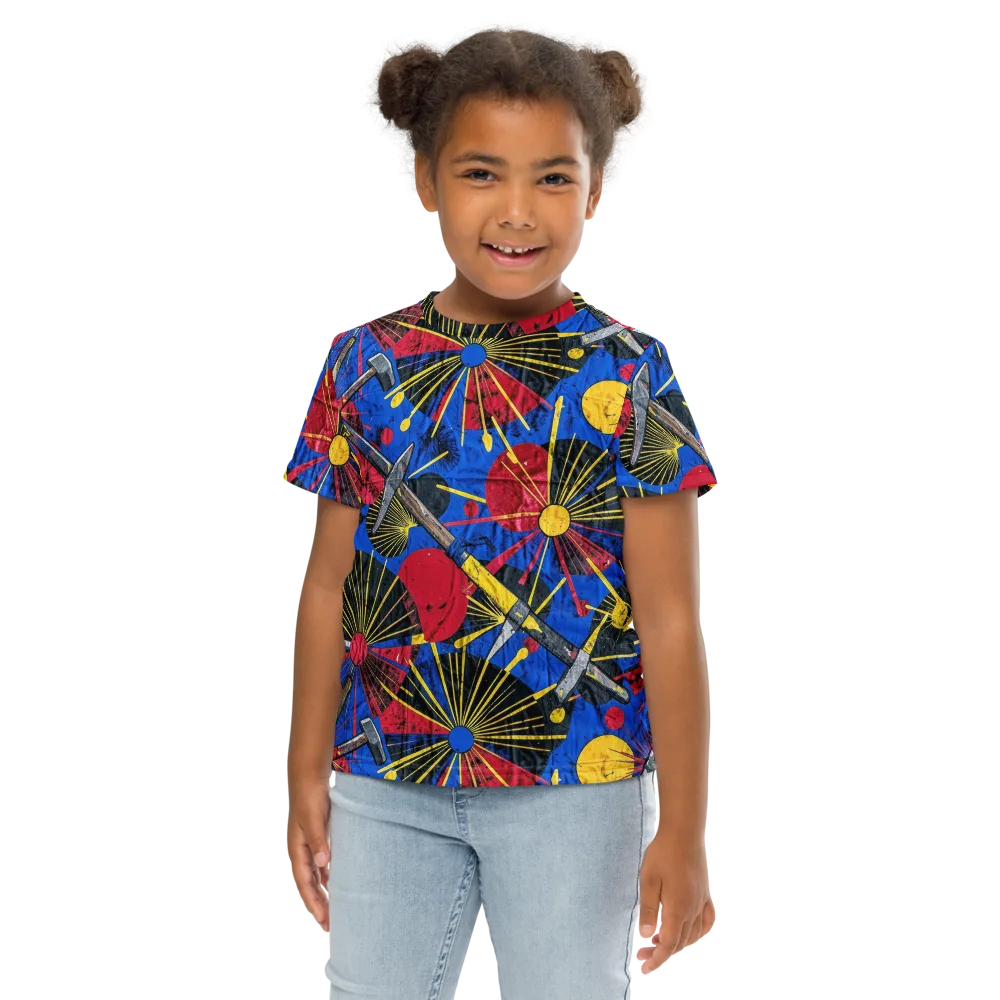 Strata Spark on Kids Crew Neck T-Shirt — Front