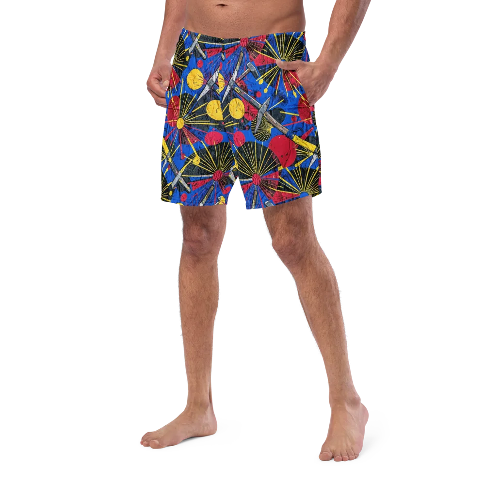 Strata Spark on Swim Trunks — Left Front