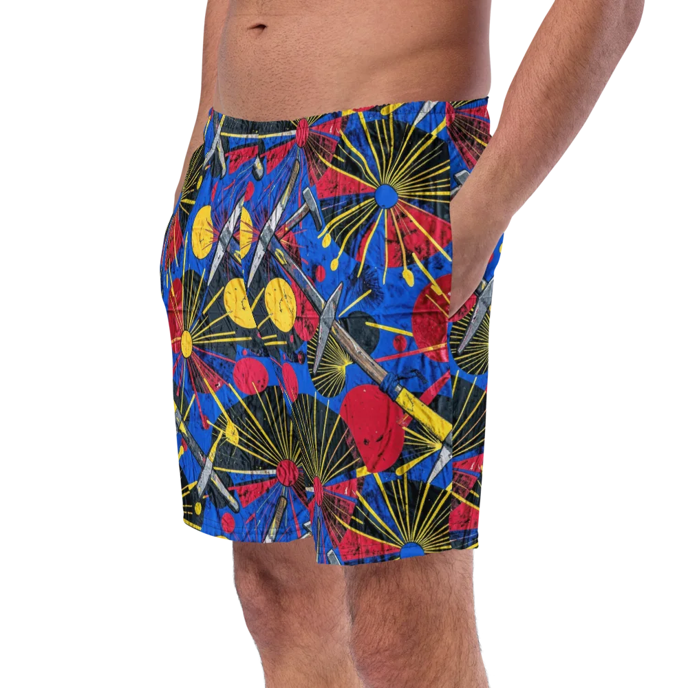 Strata Spark on Swim Trunks — Left Front