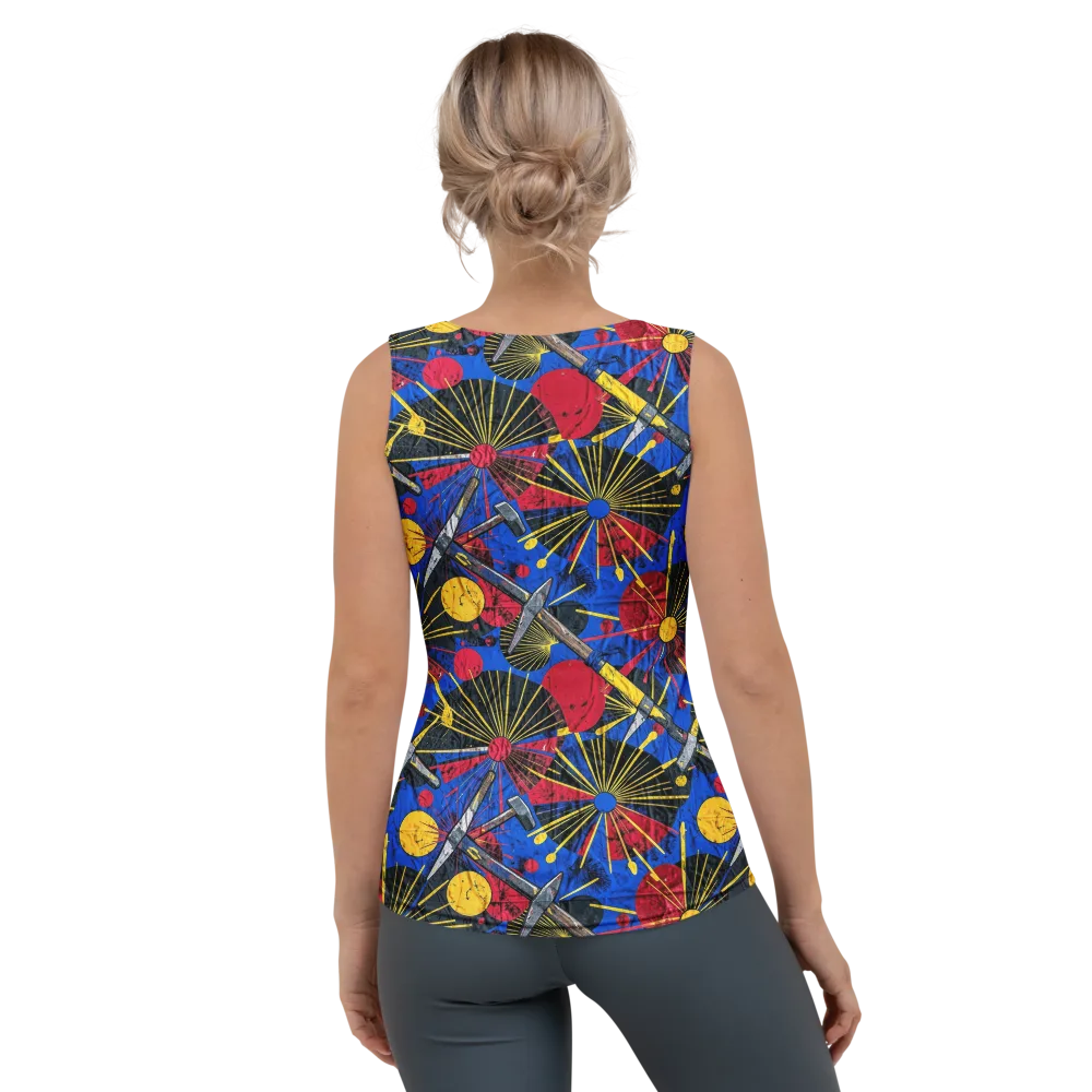 Strata Spark on Women's Tank Top — Back