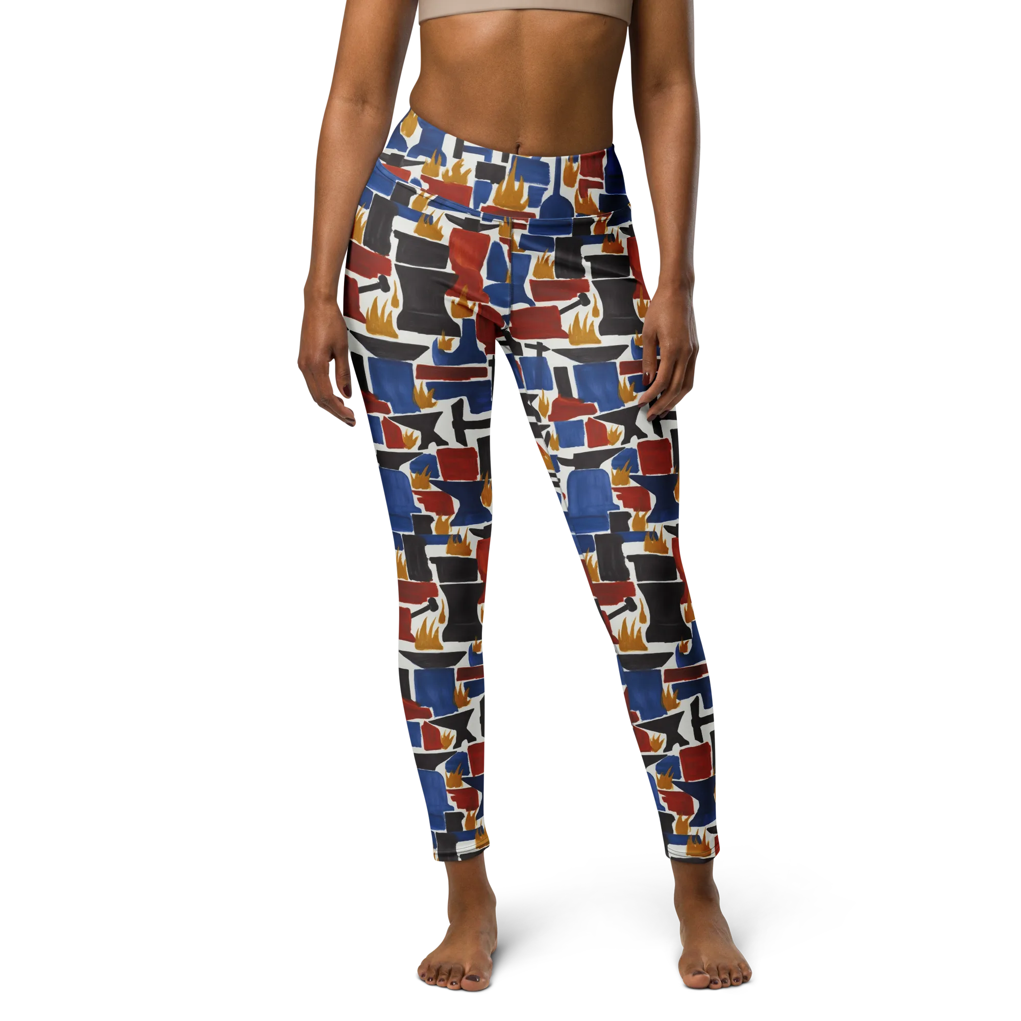 Forge Fête on Yoga Leggings — Front