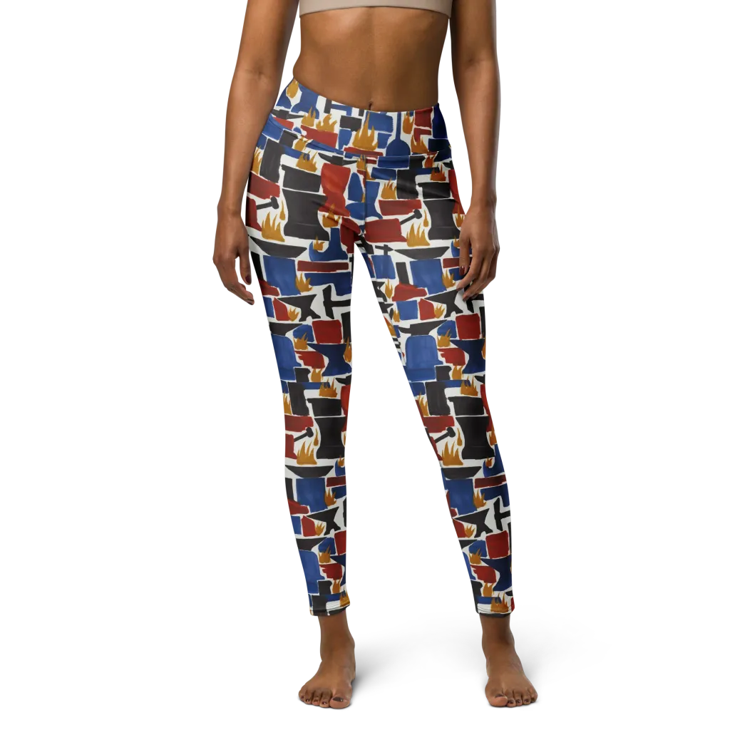 Forge Fête on Yoga Leggings — Front