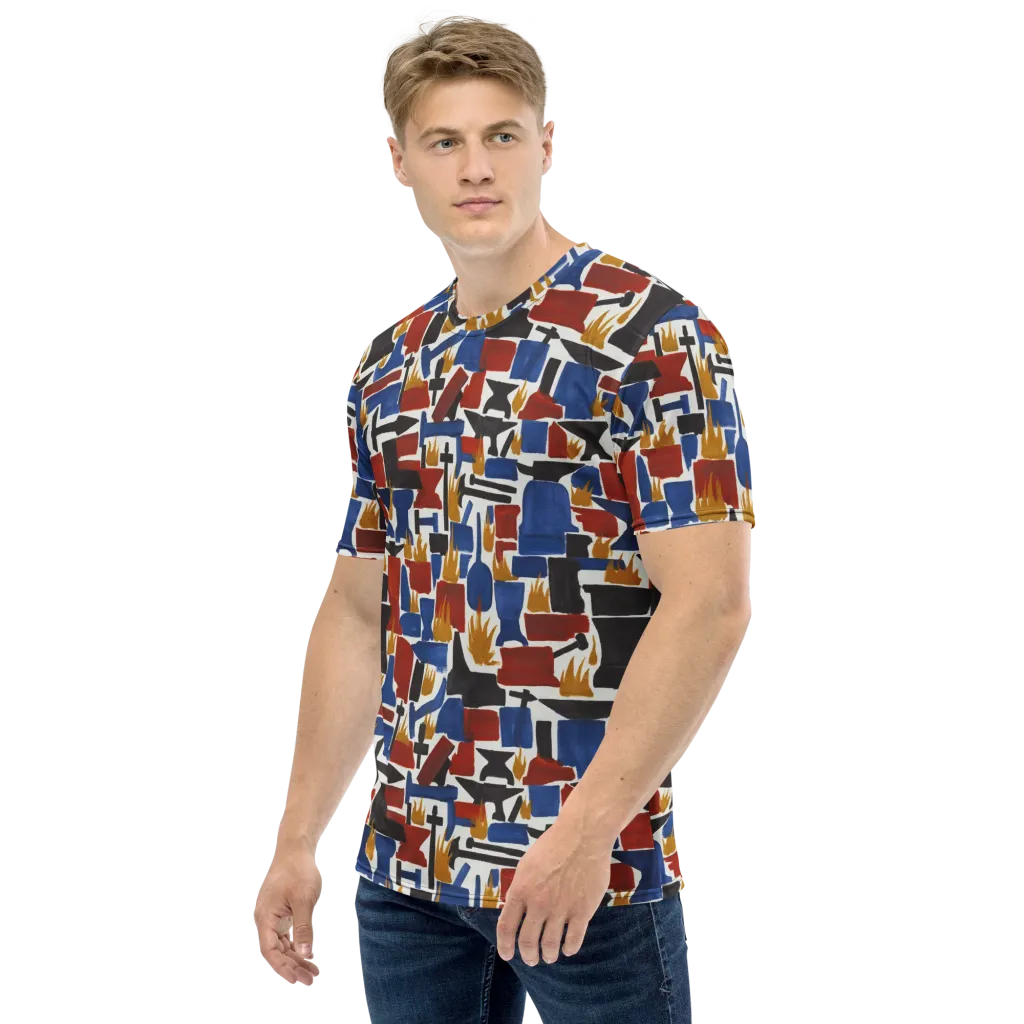 Forge Fête on Men's Crew Neck T-Shirt — Left