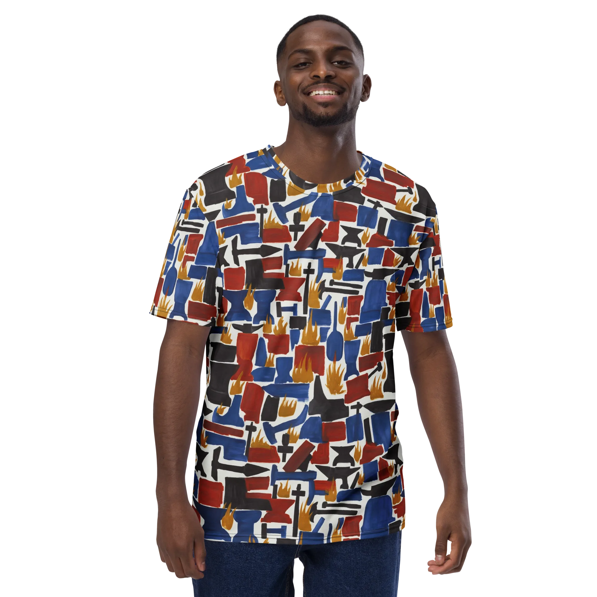 Forge Fête on Men's Crew Neck T-Shirt — Front