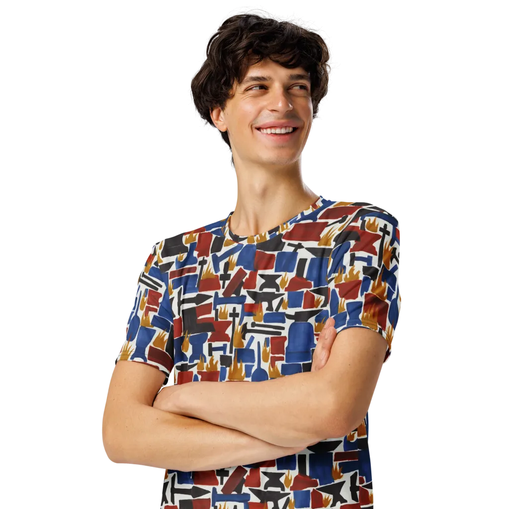 Forge Fête on Men's Crew Neck T-Shirt — Left Front
