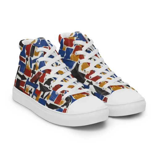 Forge Fête on a Men's High Top Canvas Shoes