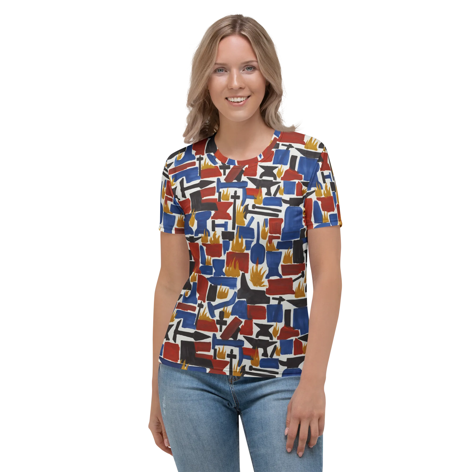Forge Fête on Women's Crew Neck T-Shirt — Front