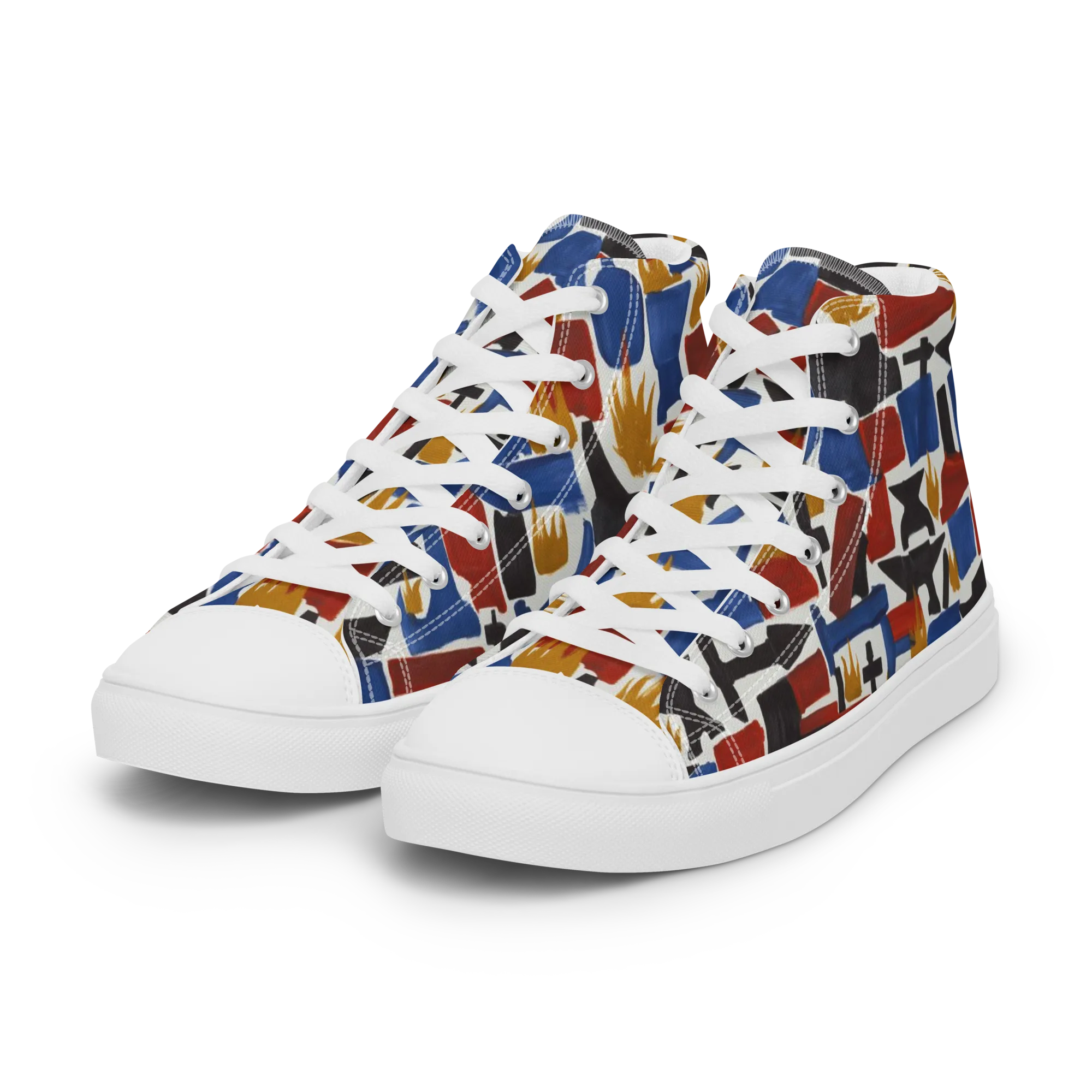 Forge Fête on Women's High Top Canvas Shoes — Left Front