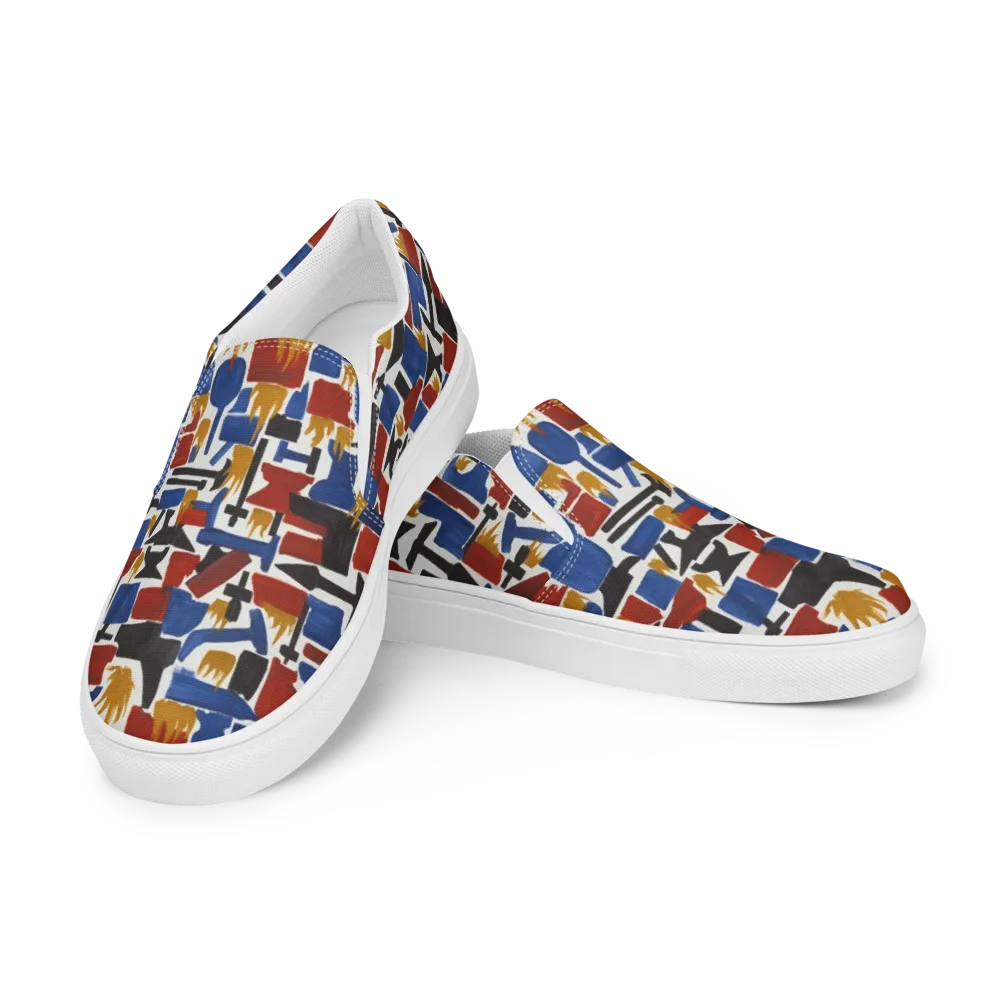 Forge Fête on Men's Slip-On Canvas Shoes — Left Front