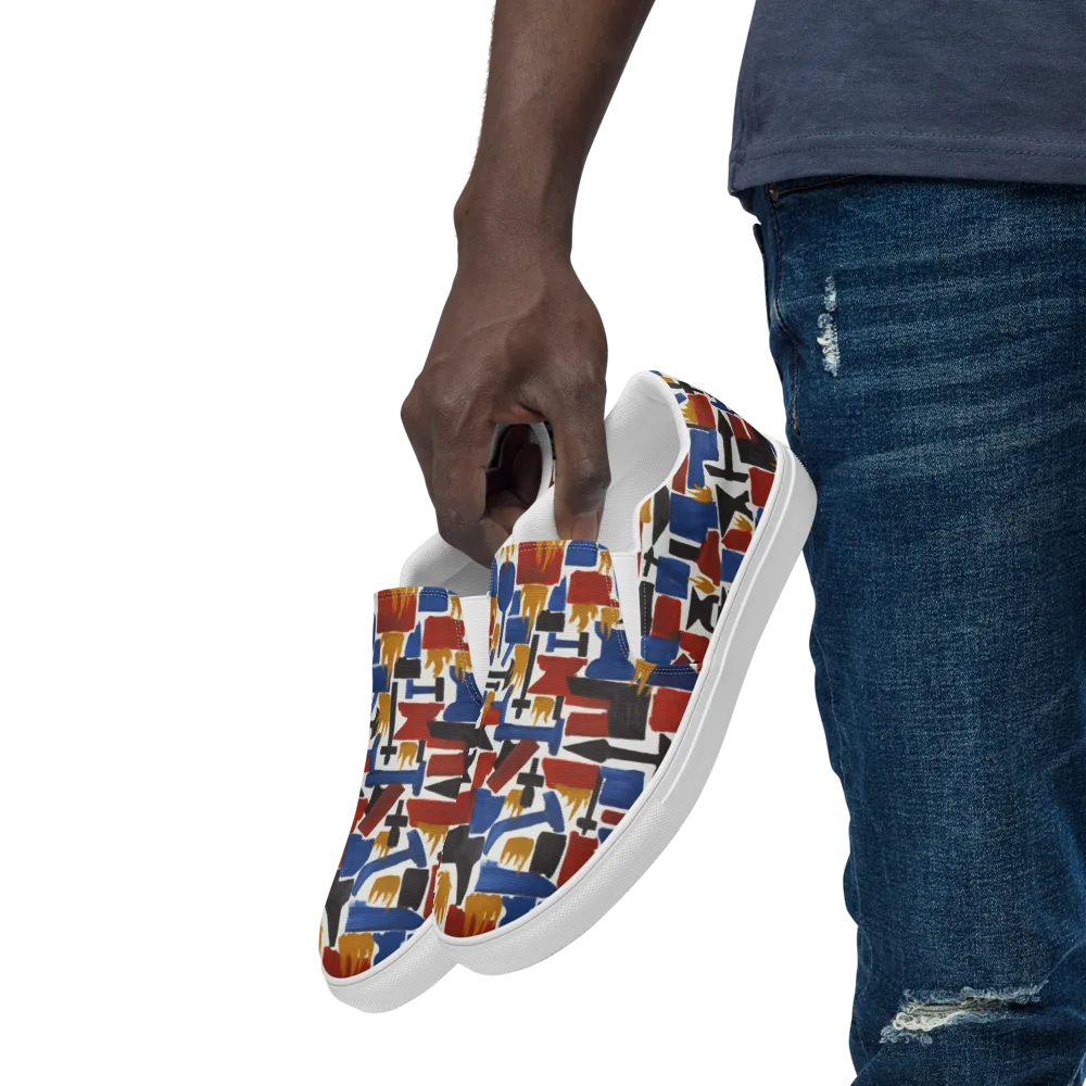 Forge Fête on Men's Slip-On Canvas Shoes — Left Front
