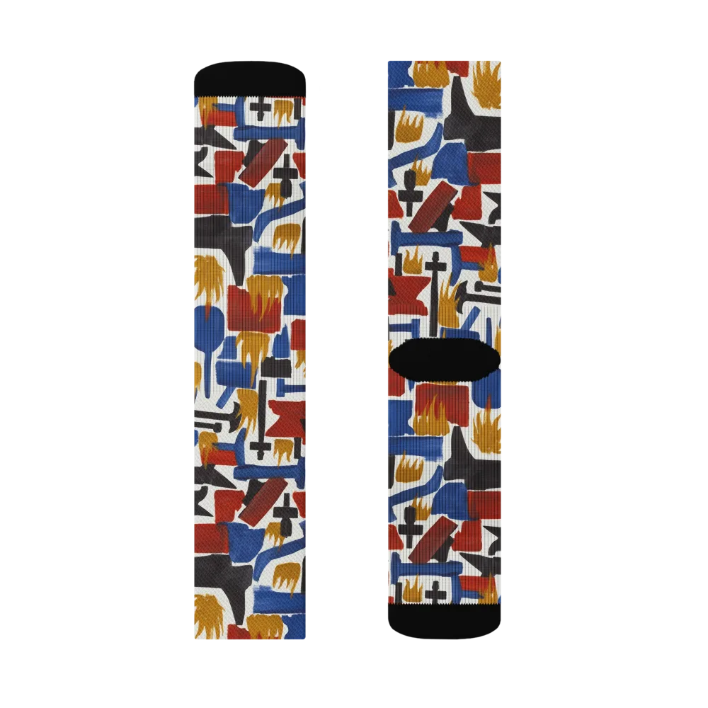 Forge Fête on Socks — Left Sock