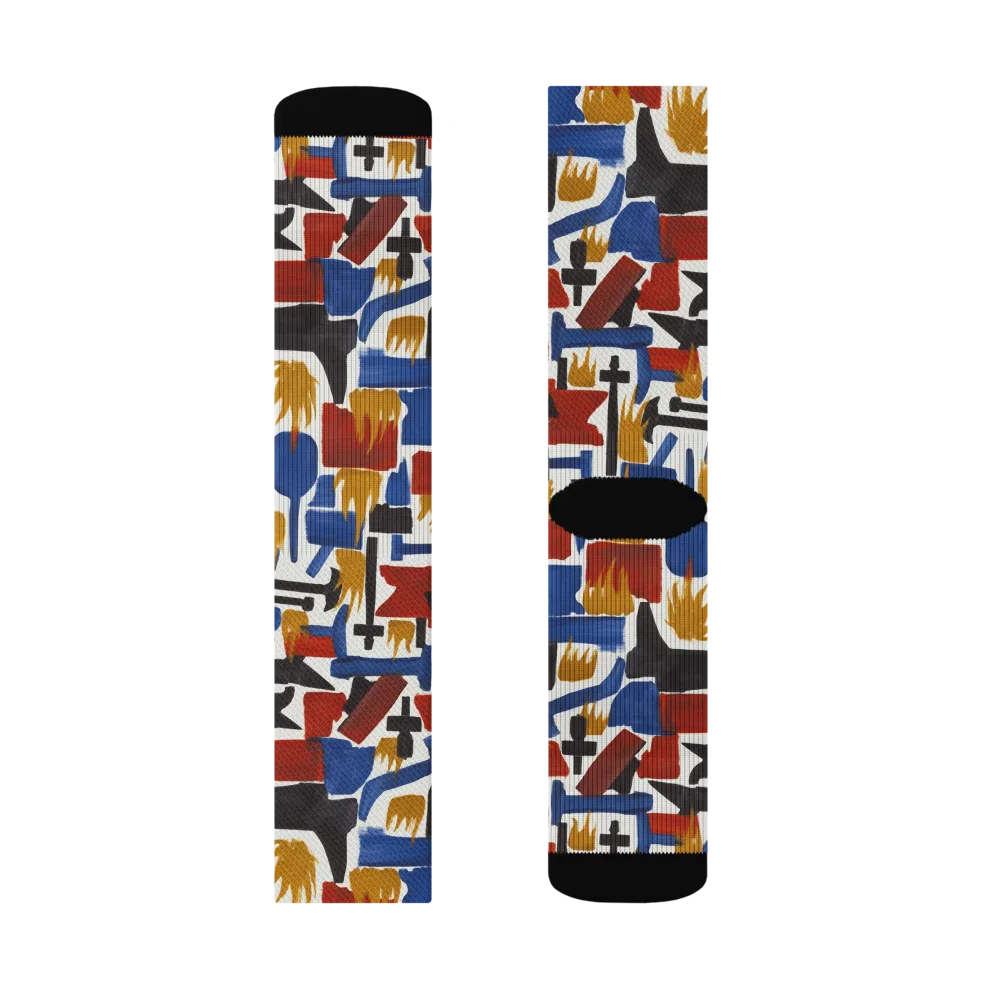 Forge Fête on Socks — Right Sock